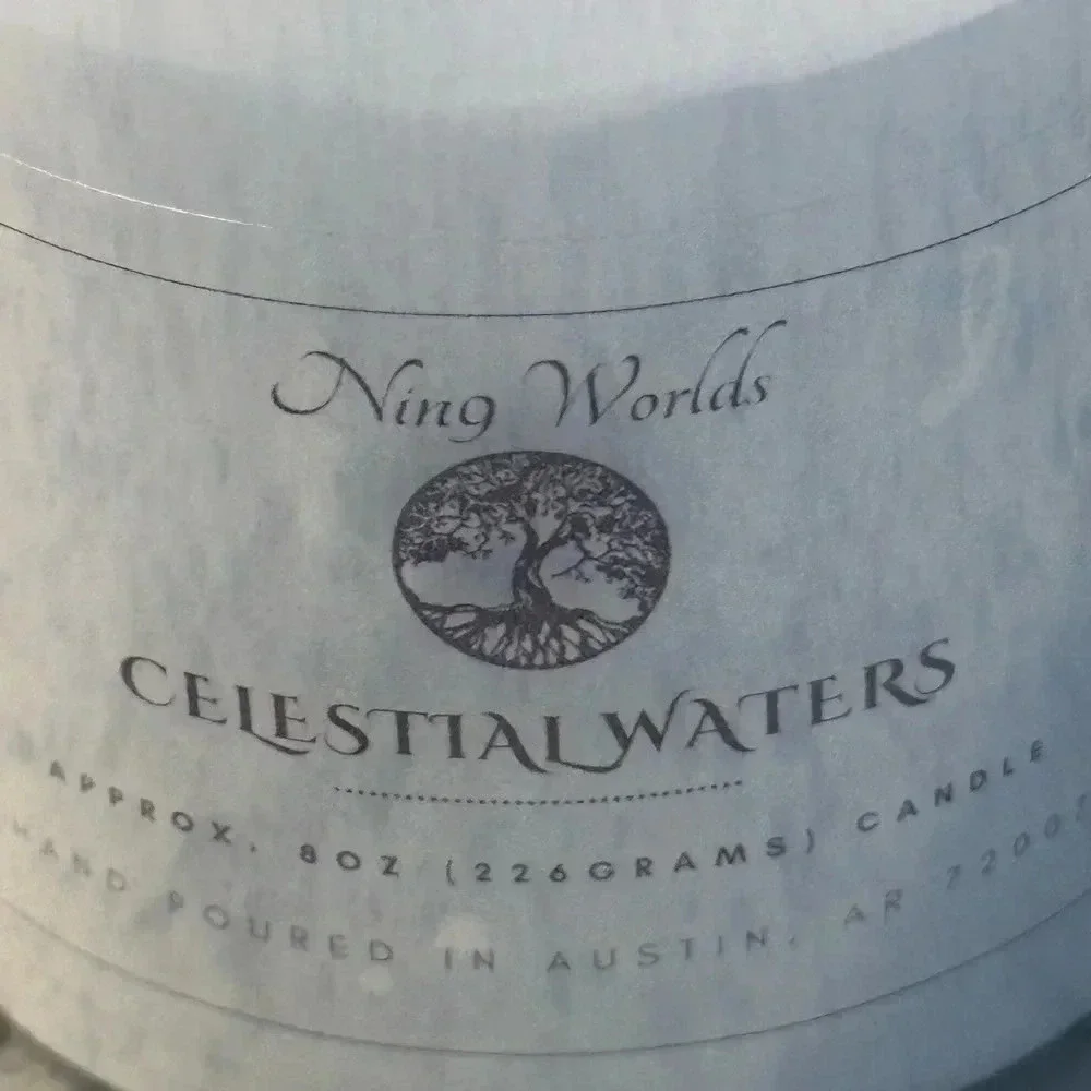 Handmade hand poured 8 ounce glass, candle, soy wax essential oil